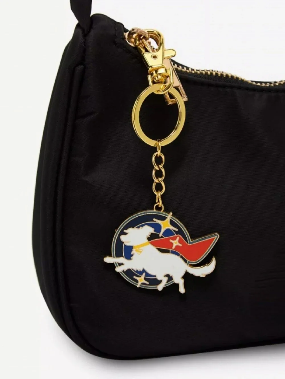 DC Comics Supergirl Krypto the Superdog Metal Keychain Charm New OOS